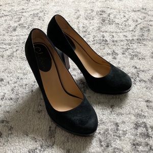 Cole Haan Black Suede Pumps